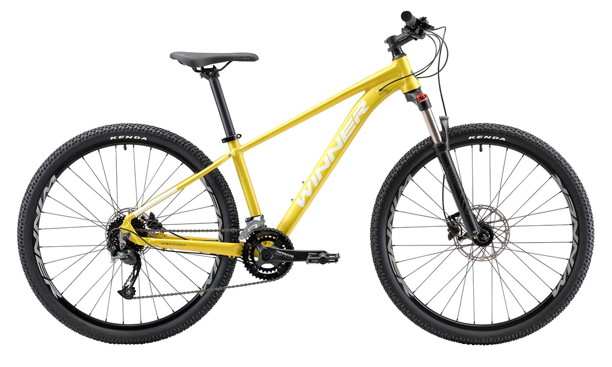 Фотография Велосипед WINNER SOLID DX 27.5" 2022, размер L, салатовый